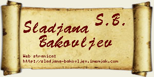 Slađana Bakovljev vizit kartica